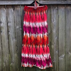 Long summer tube dress